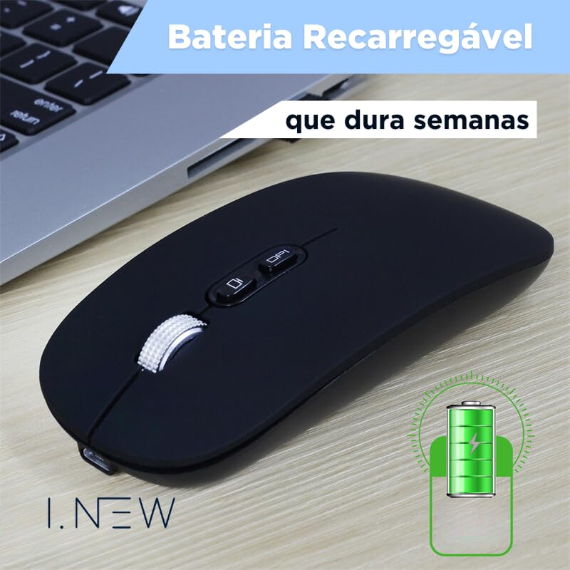 Mouse SLIM recarregável Bluetooth Para Apple MacBook Air e Apple